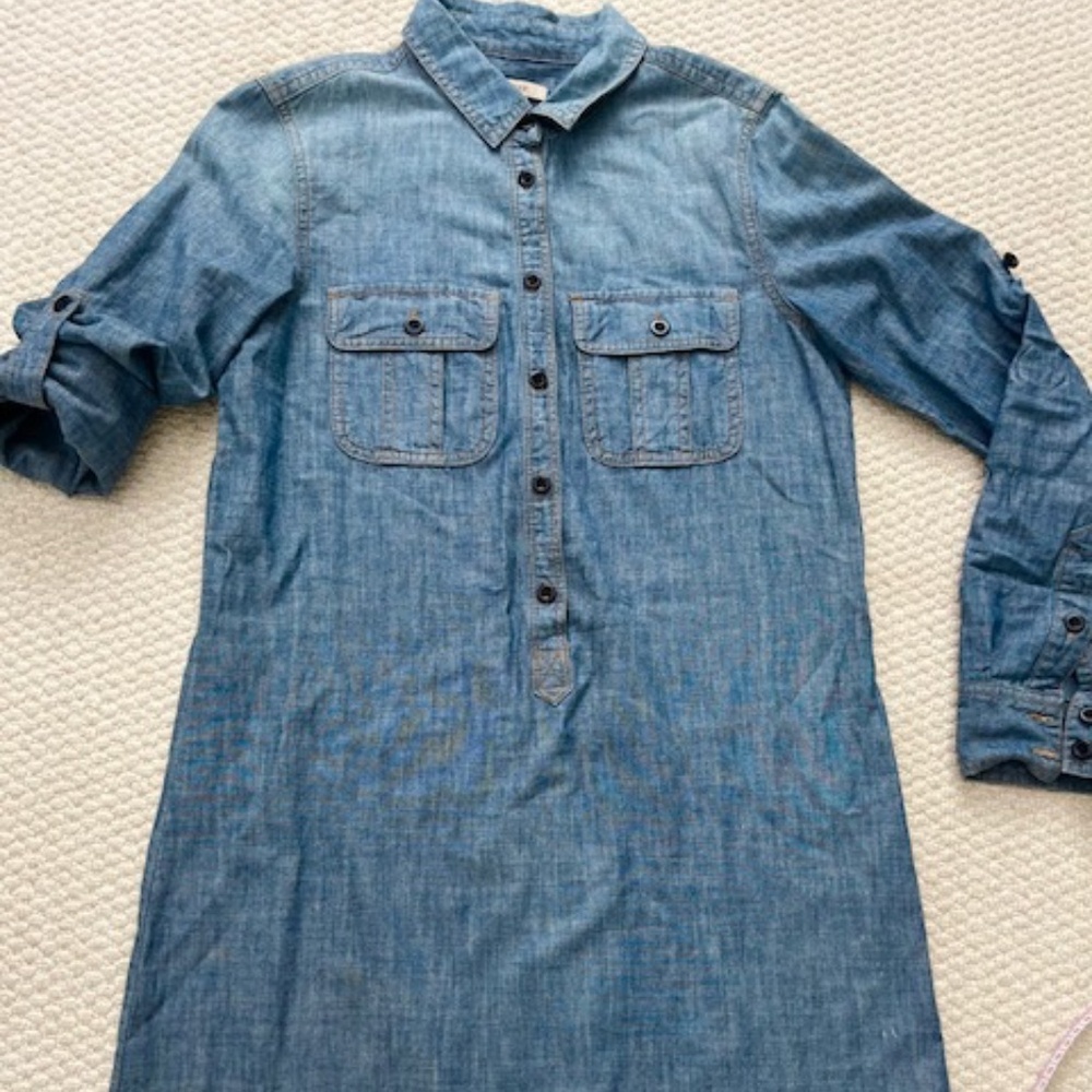 J.Crew Denim Shirt Dress, 0